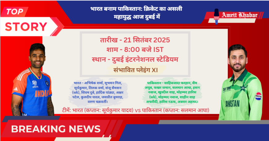 

एशिया कप 2025: दुबई में भारत-पाकिस्तान महामुकाबला - फिर भिड़ेंगे चिर-प्रतिद्वंद्वी, कौन बनेगा फाइनल का दावेदार?

